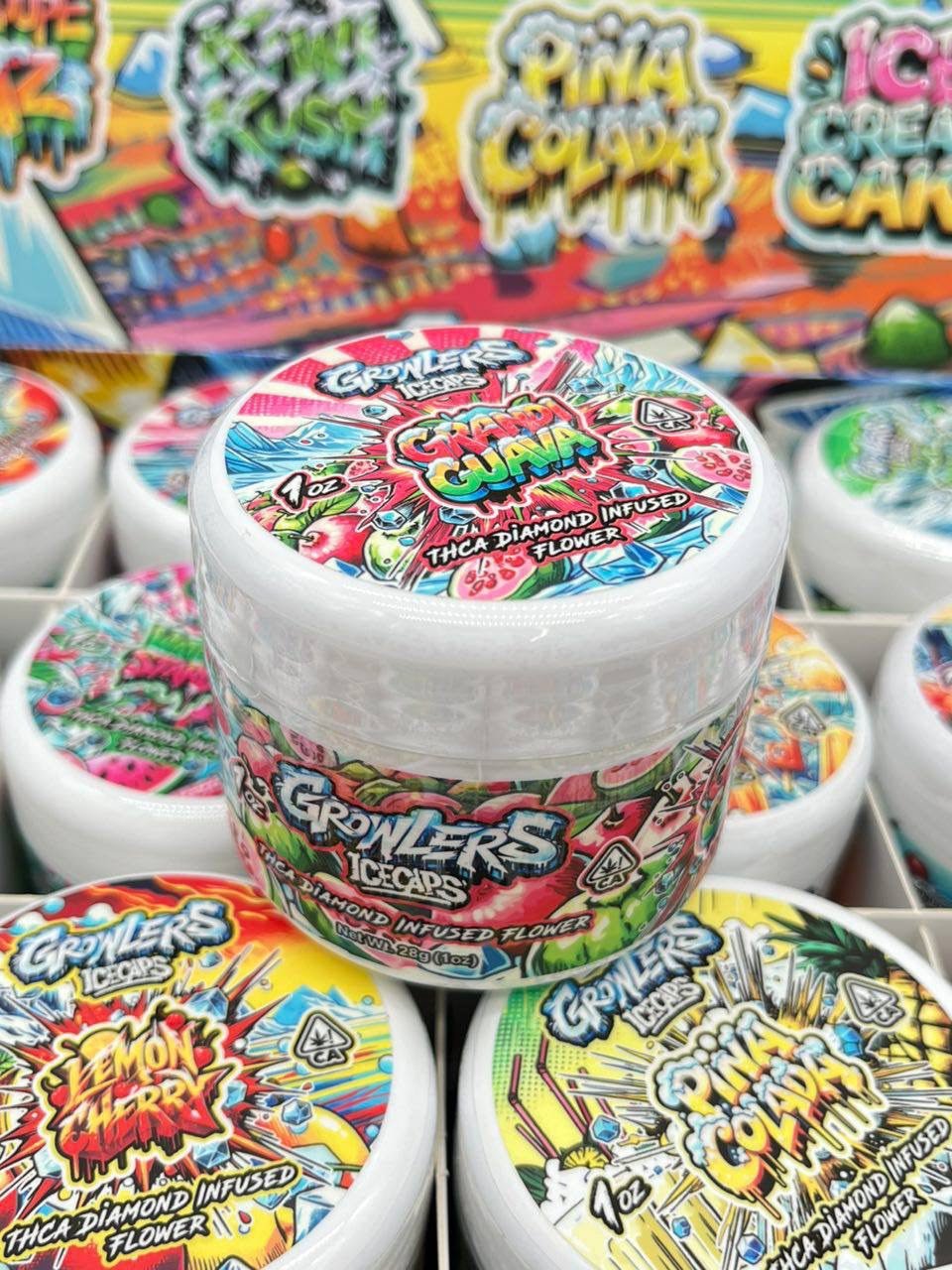 Growlers Icecaps THCA Diamond Infused Flower 1oz | Premium Exotic THCA Flower Growlers Icecaps THCA Diamond Infused Flower 1oz | Premium Exotic THCA Flower