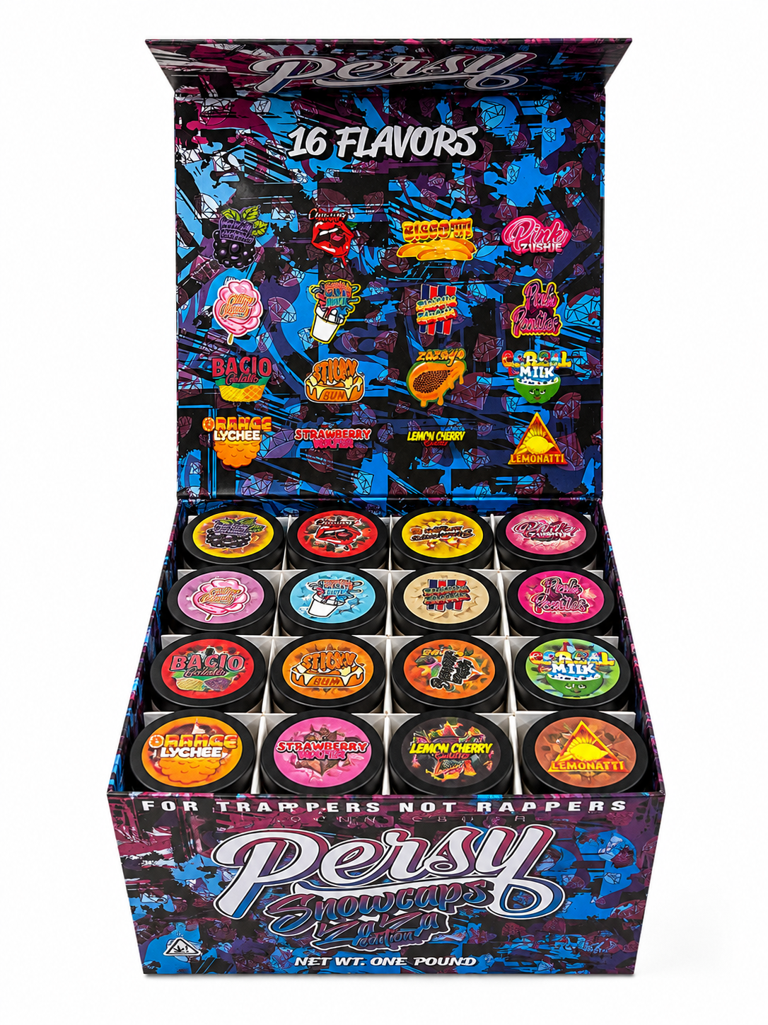 Persy Snowcaps Zaza Edition – Premium Snow Caps Collection (16 Flavor Display Box) Persy Snowcaps Zaza Edition – Premium Snow Caps Collection (16 Flavor Display Box)